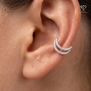 Ear Cuff Luna Plata 925