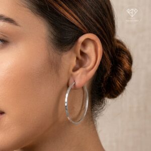 Arracadas Facetadas Plata Glam