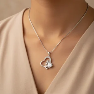 Collar Corazón Love Brillante