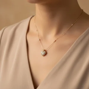 Collar Corazón Flecha Cupido