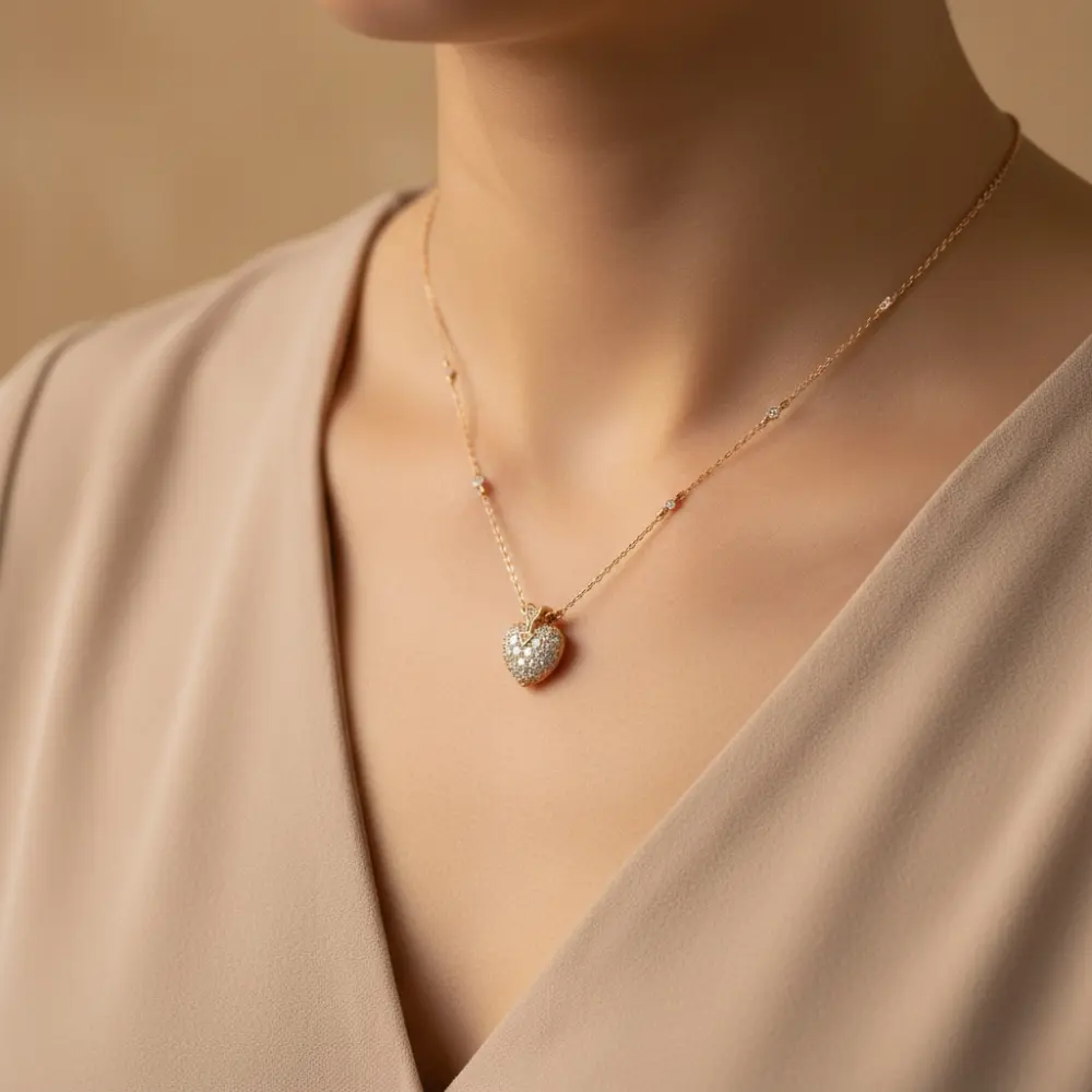 Collar Corazón Flecha Cupido