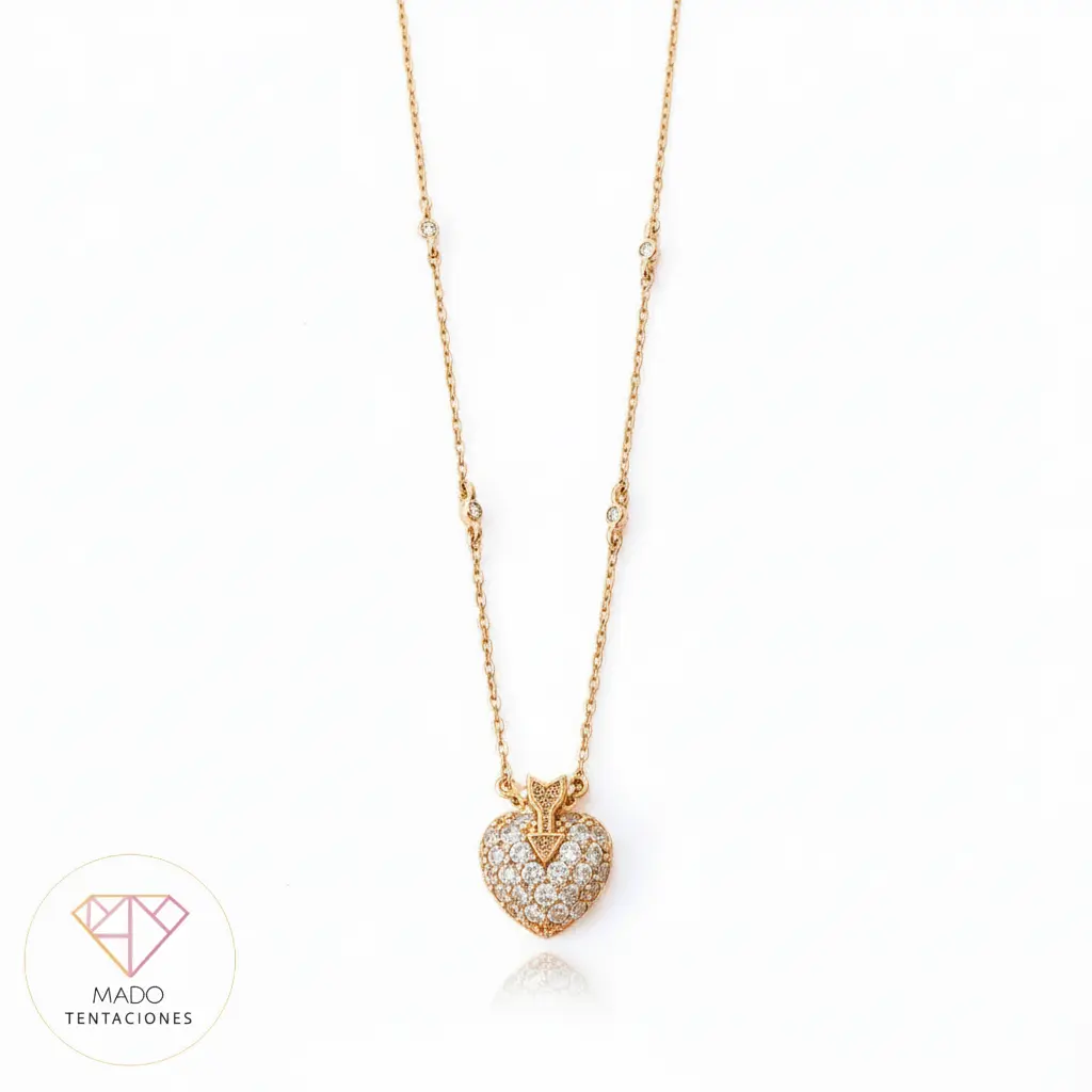 Collar Corazón Flecha Cupido