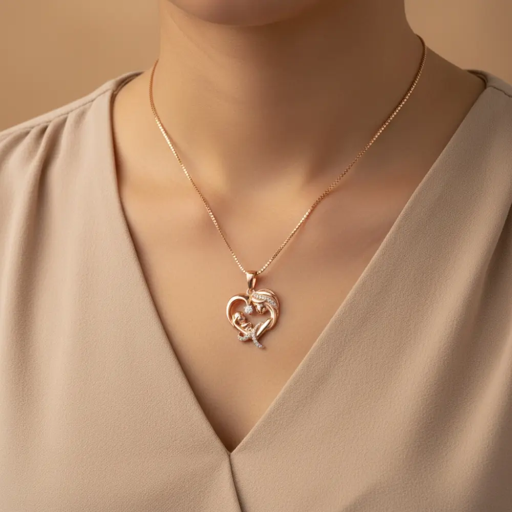 Collar Corazón Maternidad Eterna