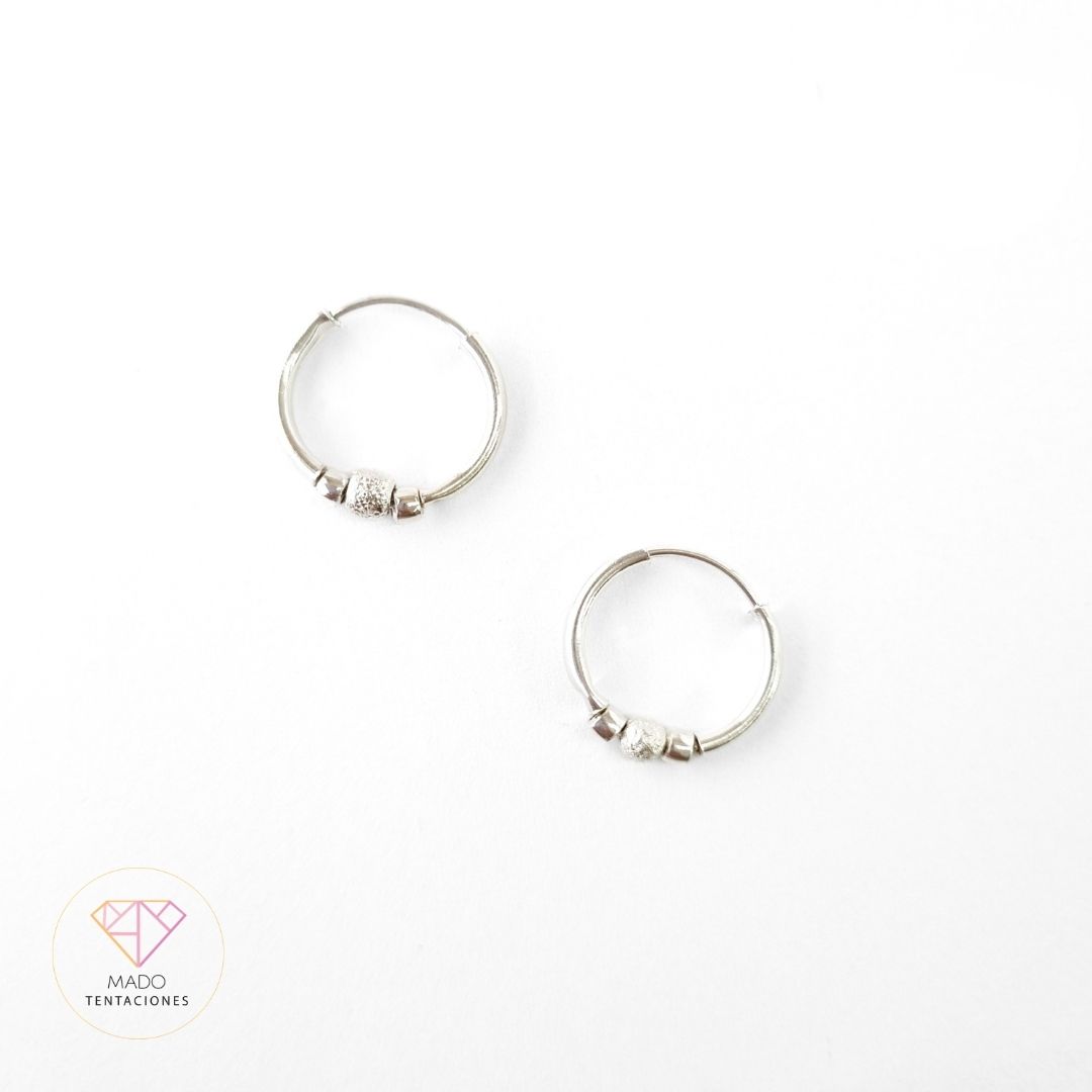 Arracadas Mini Balín Diamantado