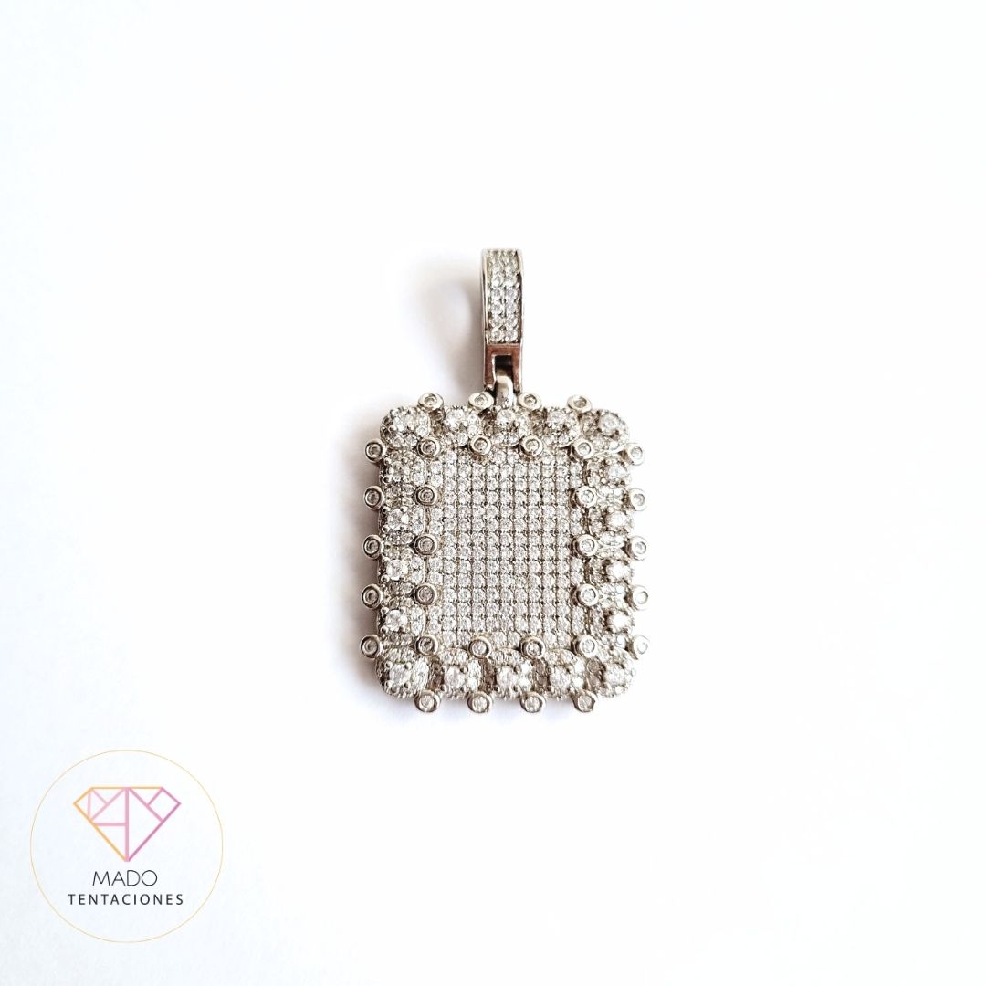 Placa Luxury Pavé Plata