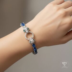 Pulsera Serpiente Zafiro