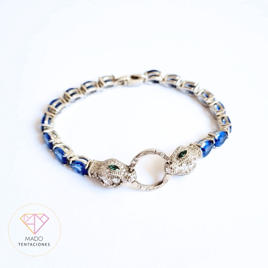 Pulsera Serpiente Zafiro