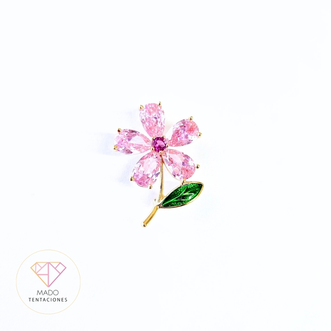 Broche Flor Rosa
