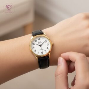 Reloj Q&Q Classic Gold & Leather
