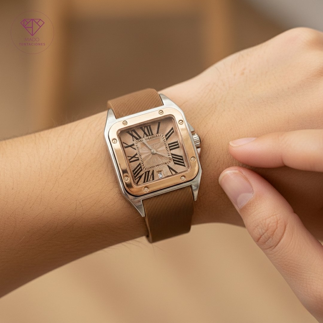 Reloj Square Roman Gold