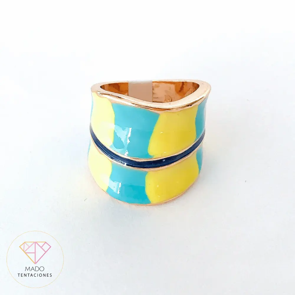 Anillo Esmalte Dúo #7