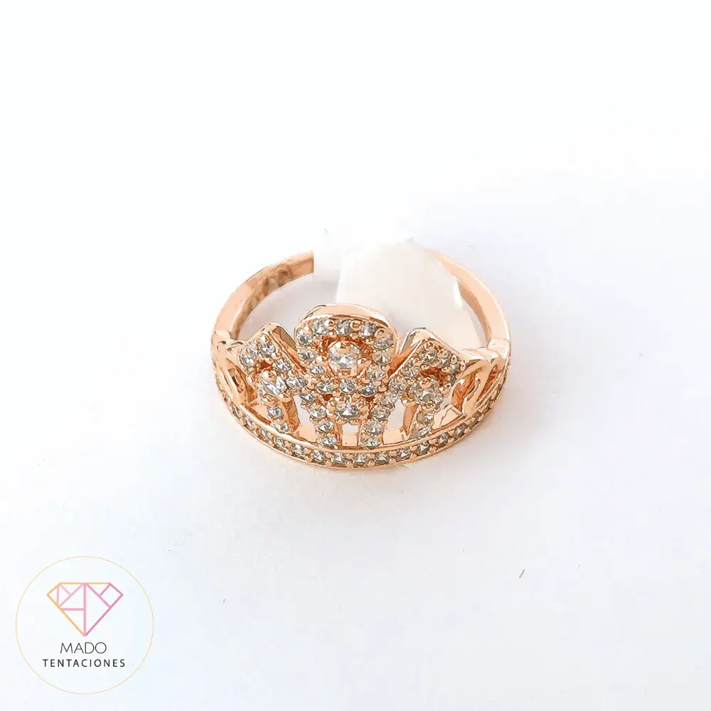 Anillo Tiara Dorada #7