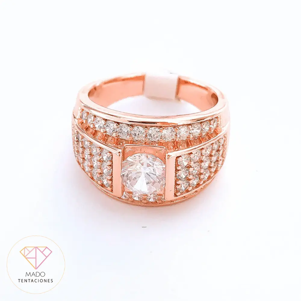 Anillo Sello Pavé #7