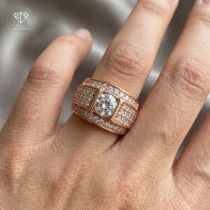 Anillo Sello Pavé #7