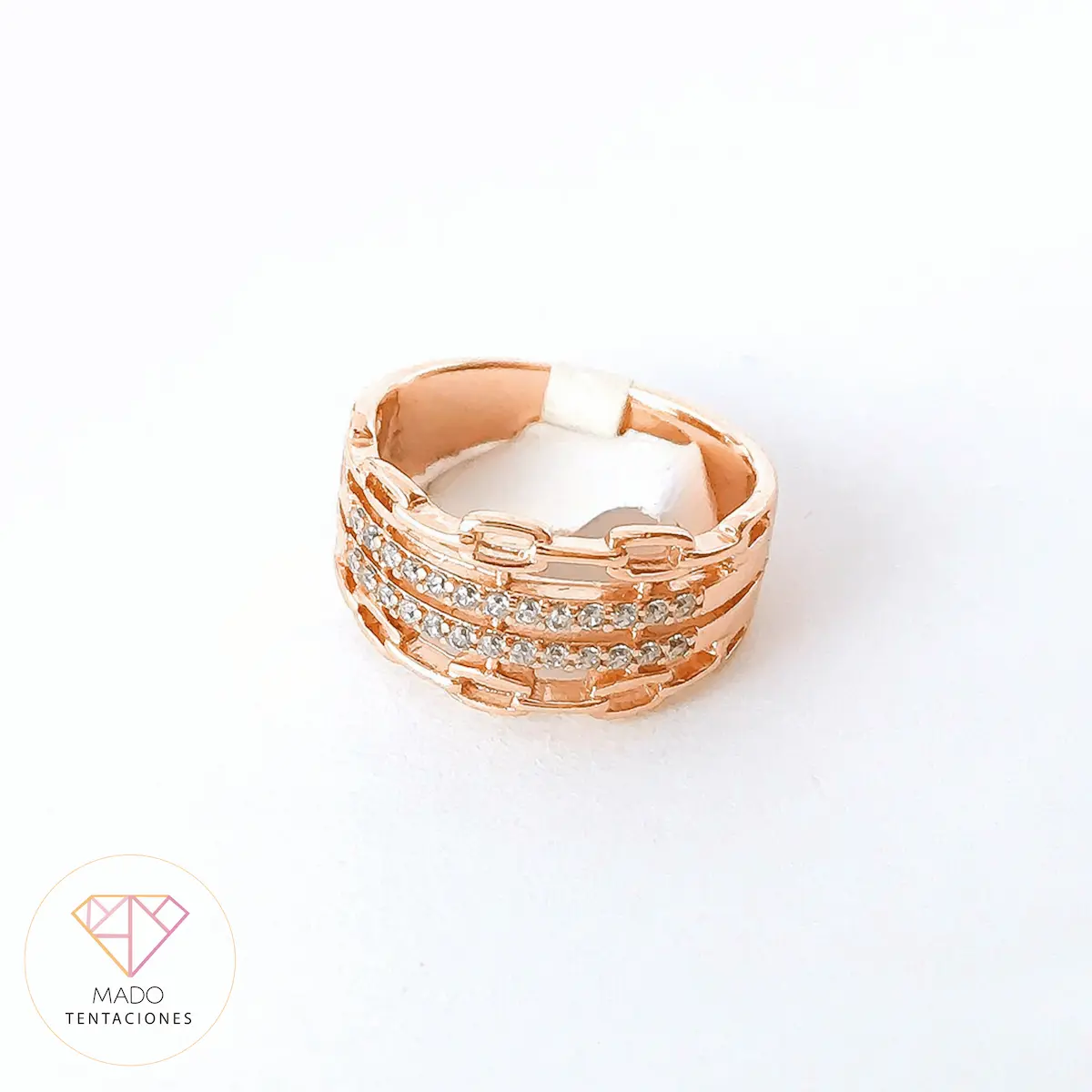Anillo Cadenas Doradas #7