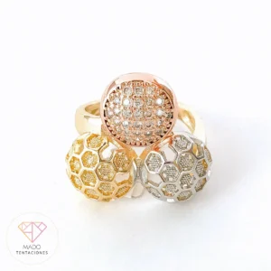 Anillo Fusión Tri-Tono #8