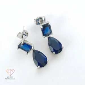 Aretes Zafiro Elegante