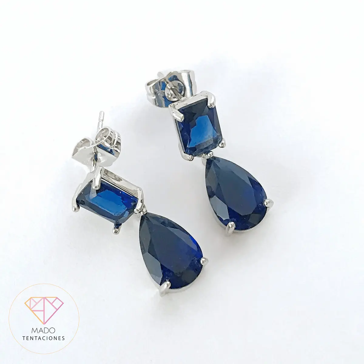 Aretes Zafiro Elegante
