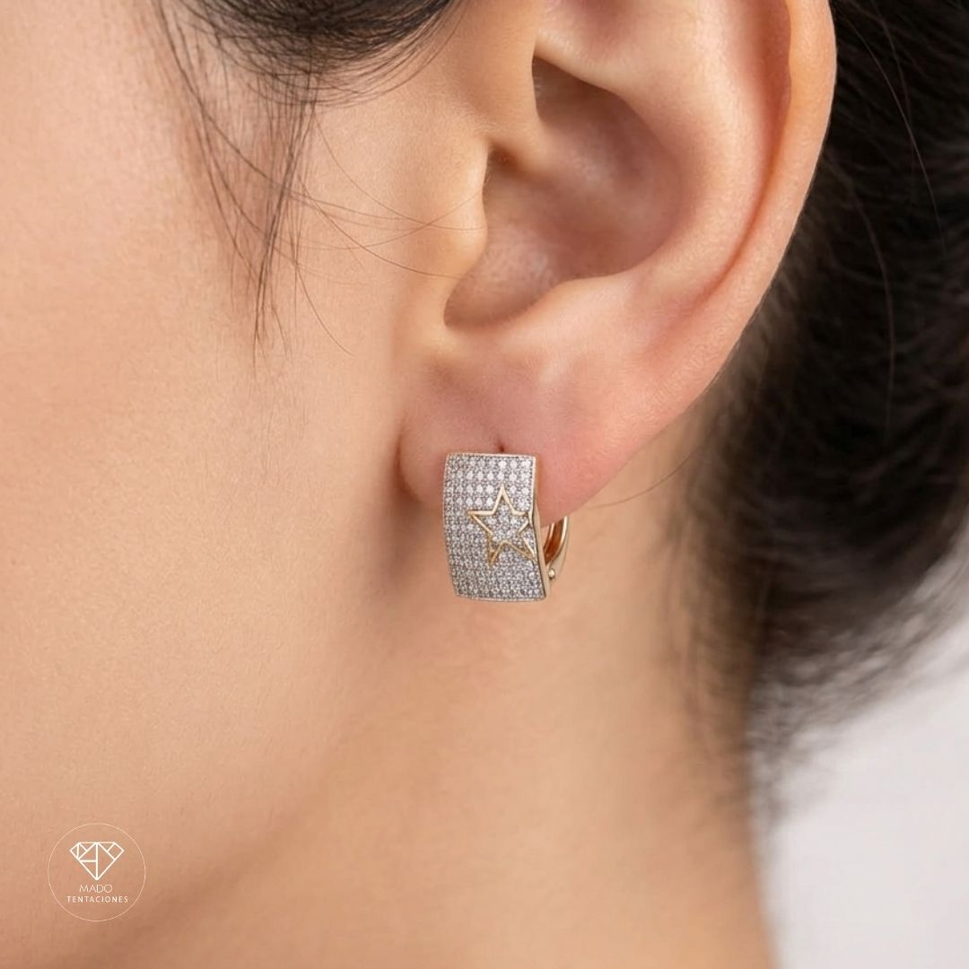 Aretes Rectangulares Estrella
