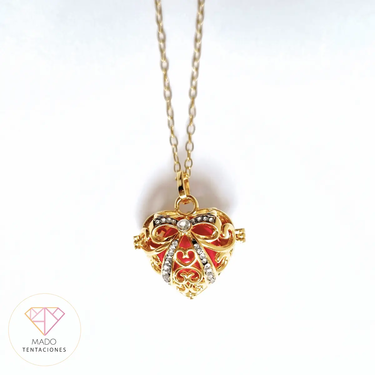 Collar Llamador de Ángeles Corazón de Amor