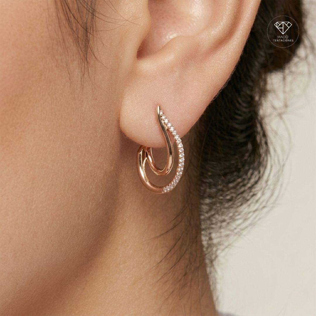 Aretes Curva Doble