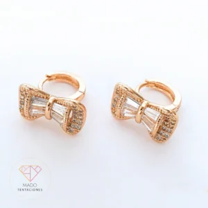 Aretes Moño Baguette