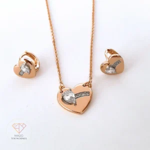 Set Corazón Amour Dorado