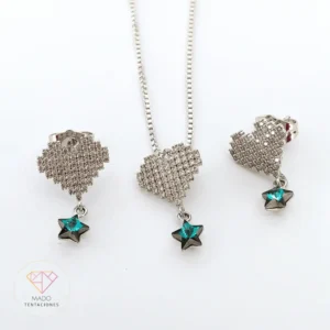 Set Amor Estelar Plateado