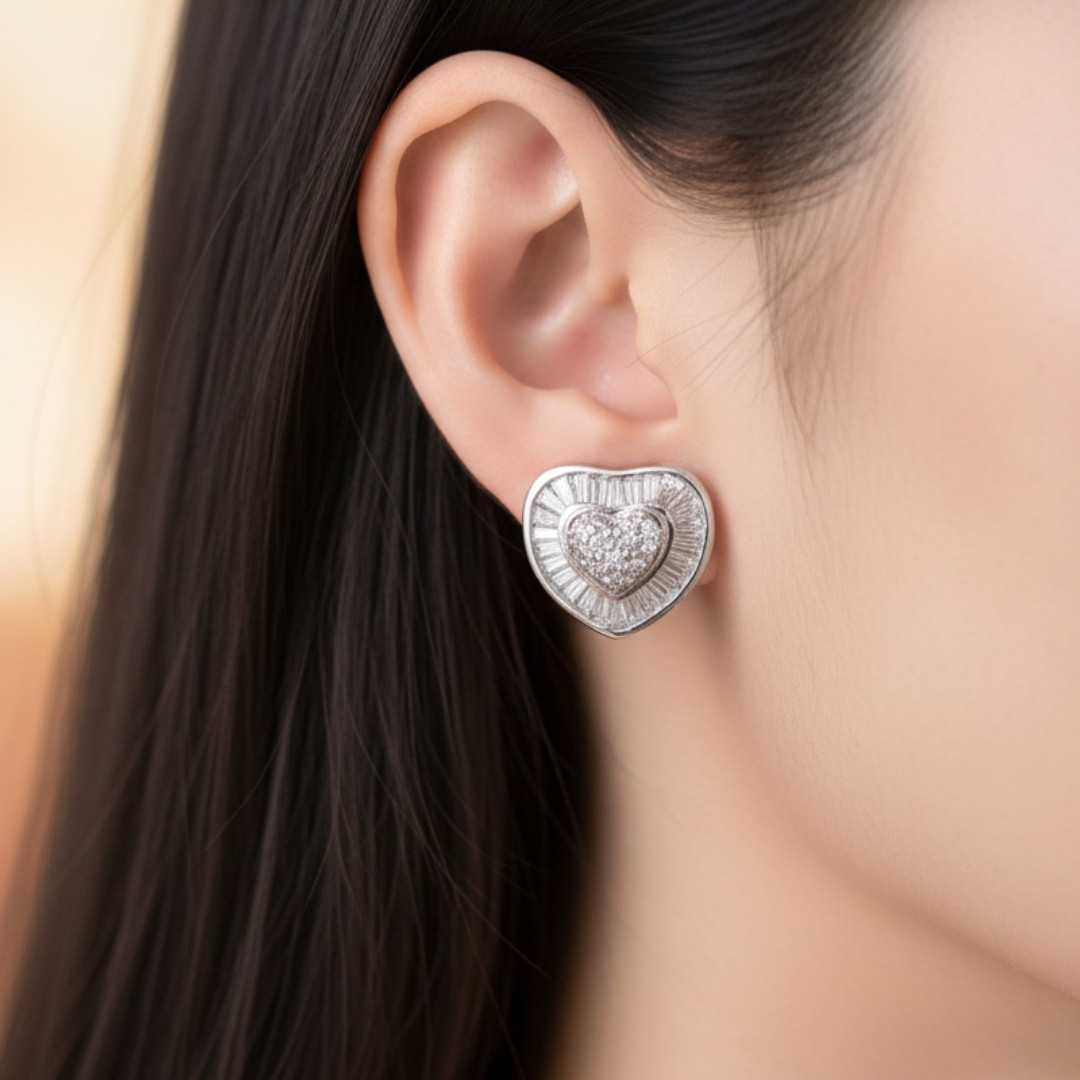 Aretes Corazón Destello