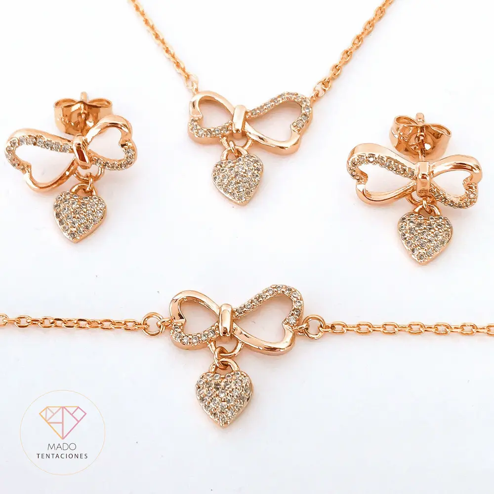 Set Coquette Bow & Heart