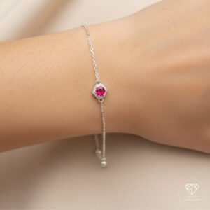 Pulsera Ajustable Punto Rubí