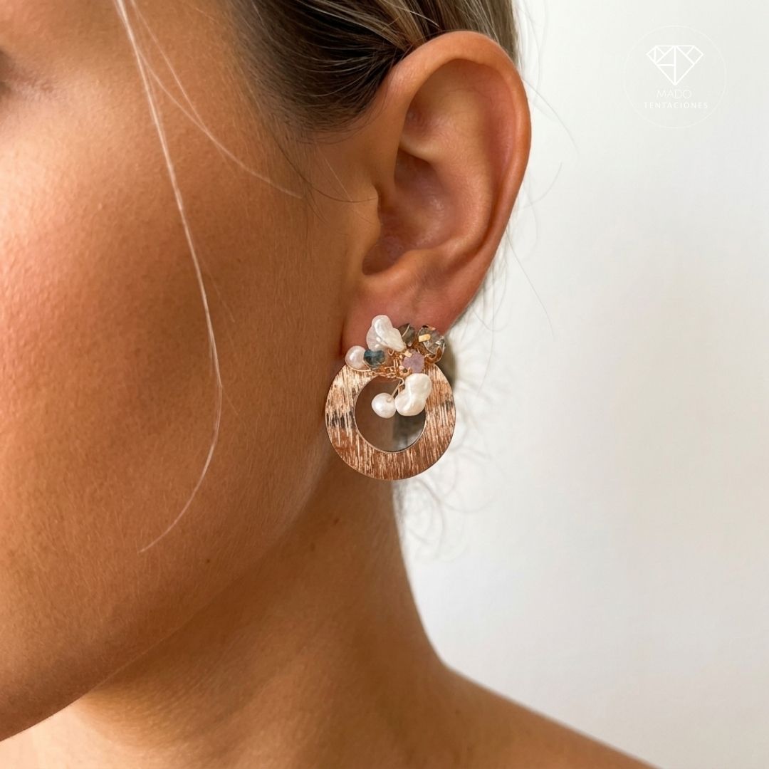 Aretes Broquel Círculo Natura