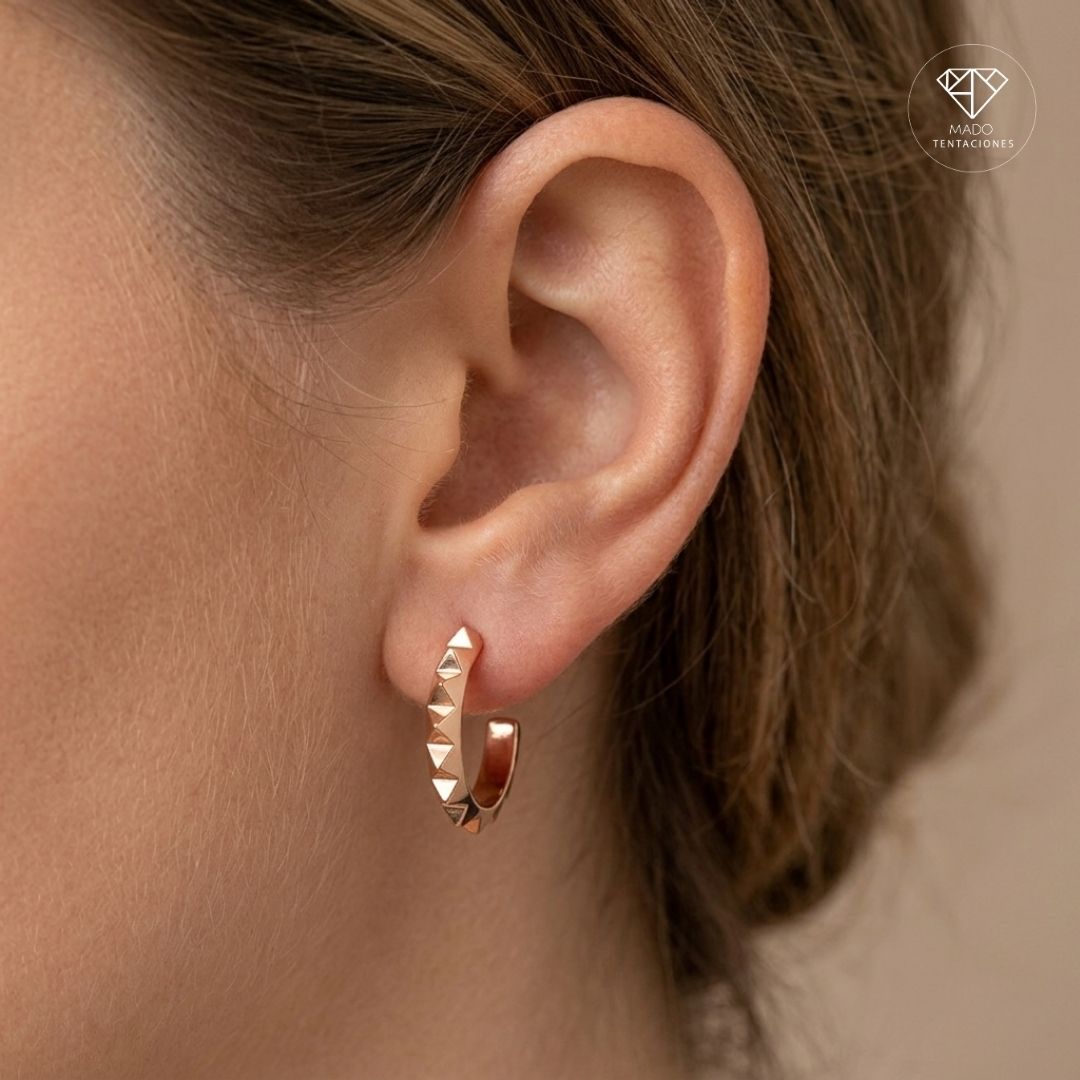 Aretes Broquel Arracadas Spike