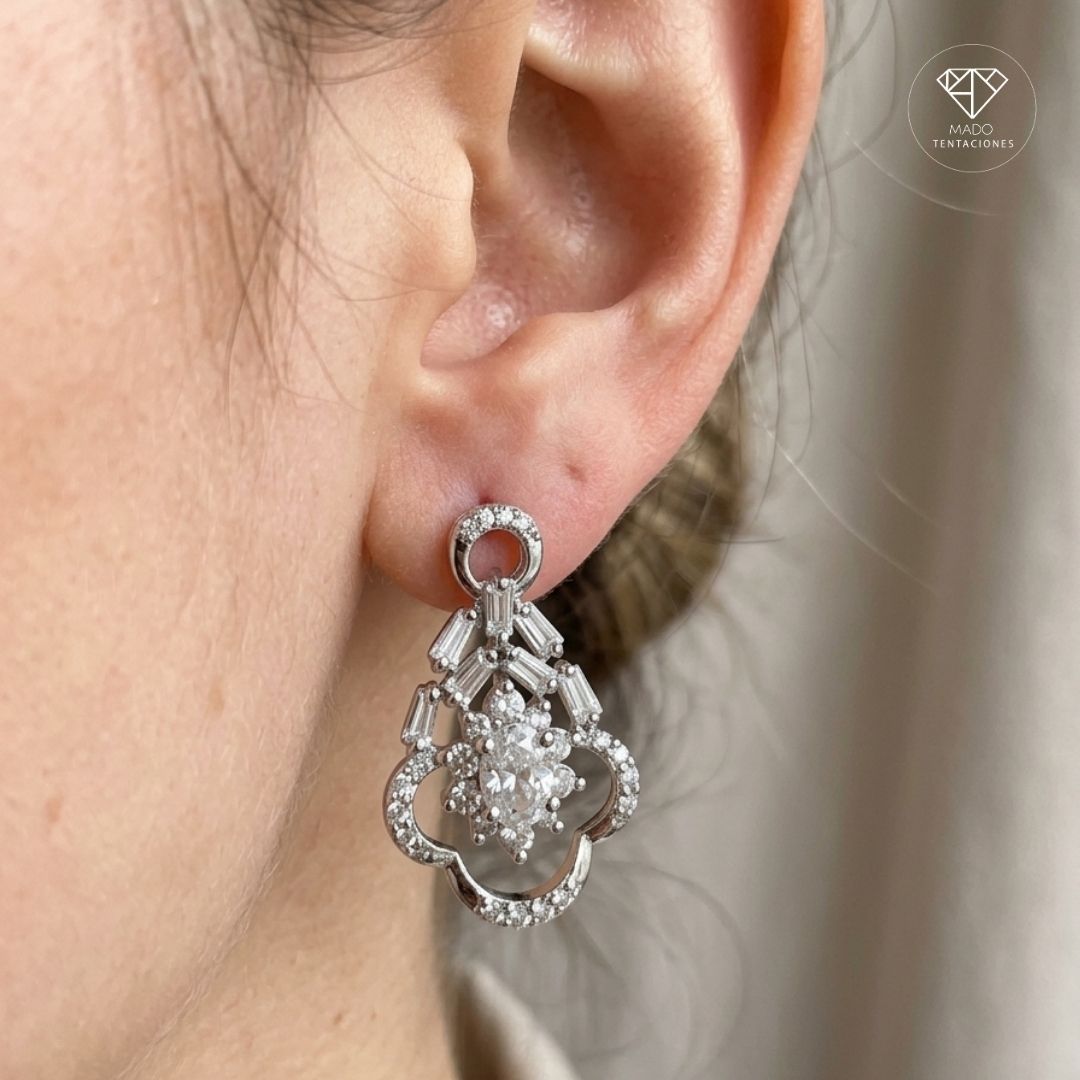 Aretes Broquel Fleur Royale