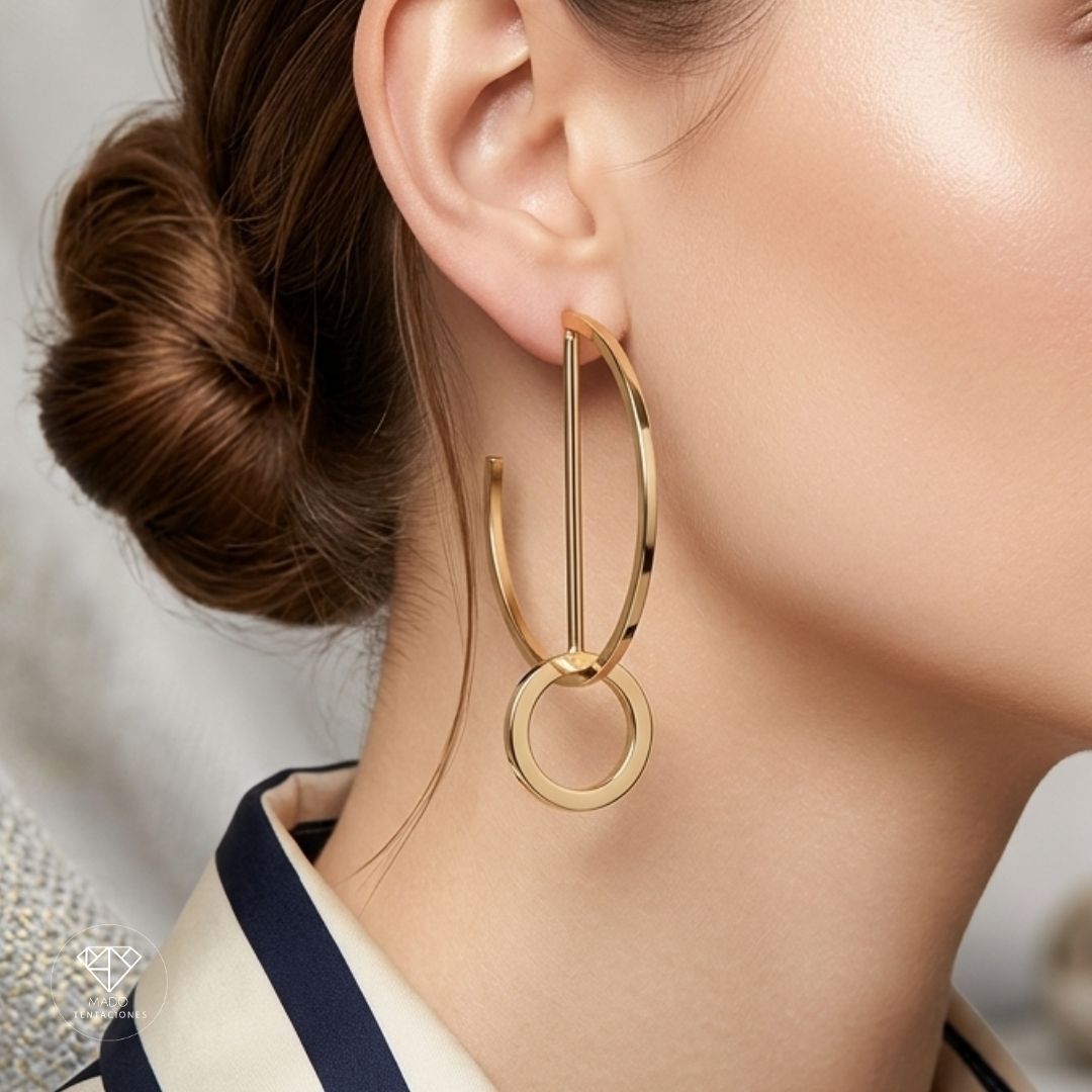 Aretes Broquel Arracada Arquitectónica