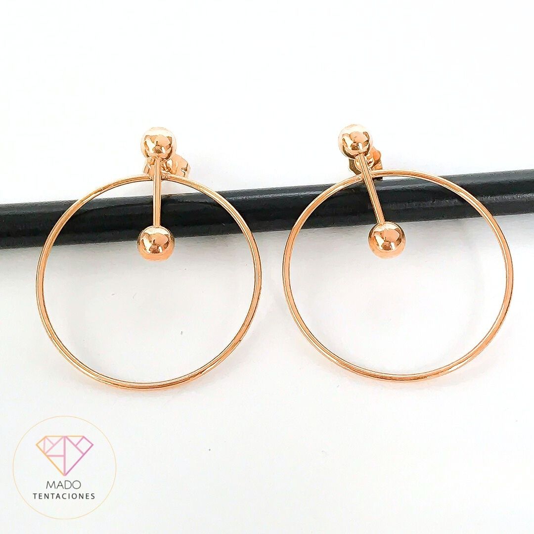 Aretes Broquel Órbita Minimalista