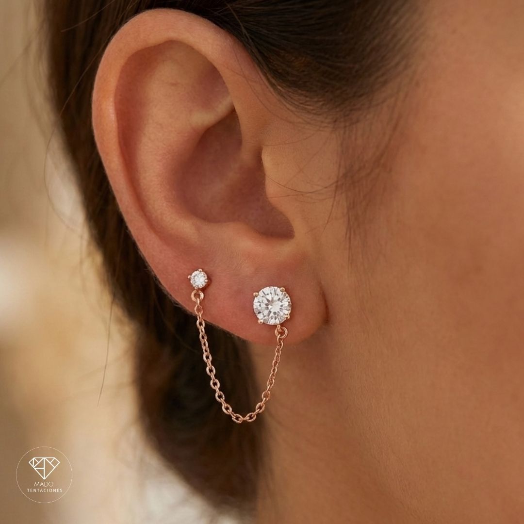 Ear Cuff Doble Conectado