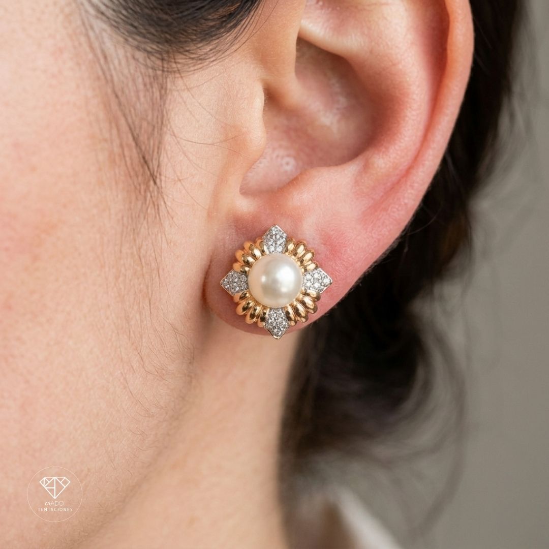 Aretes Sistema Perlée Imperial