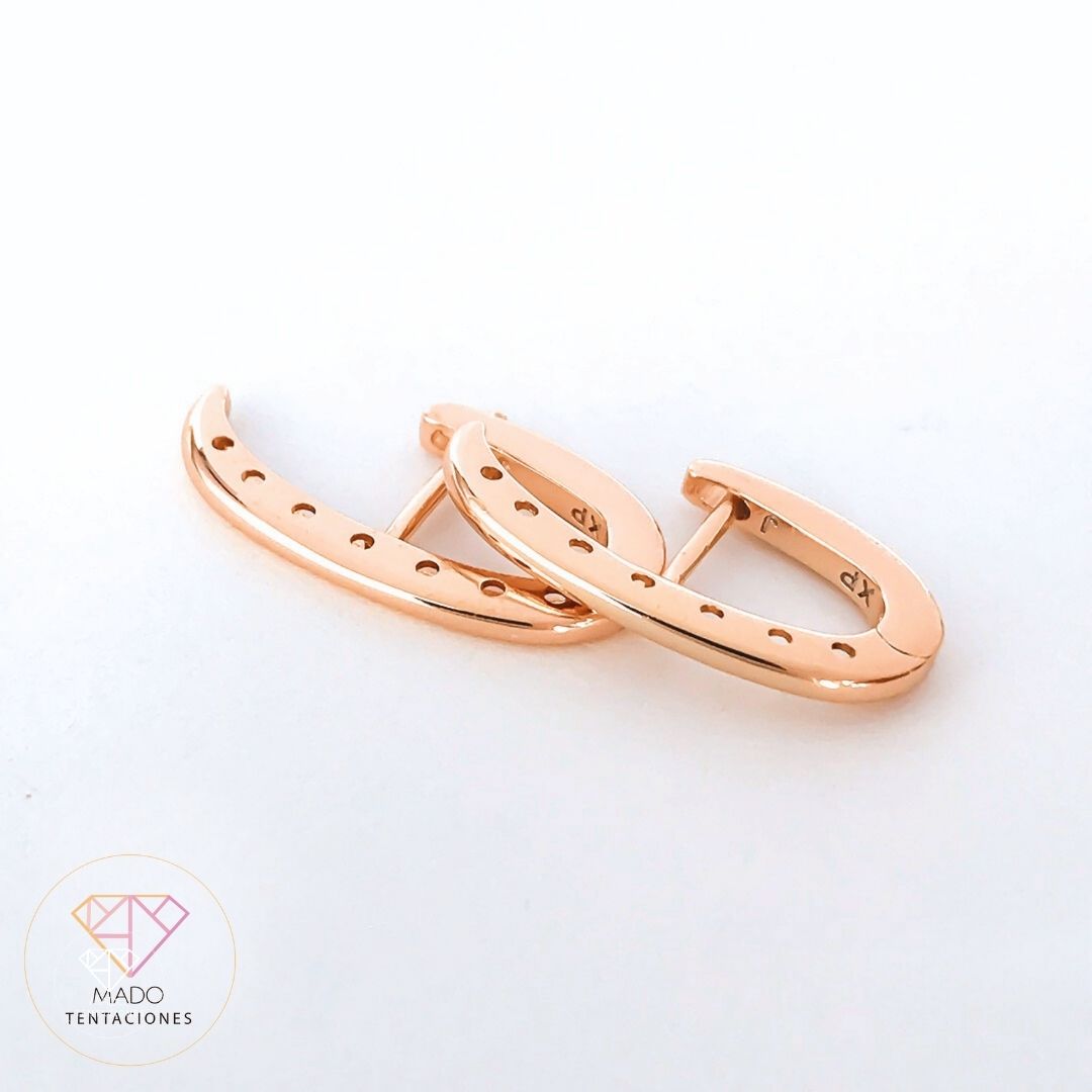 Aretes Sistema Curve Rosé