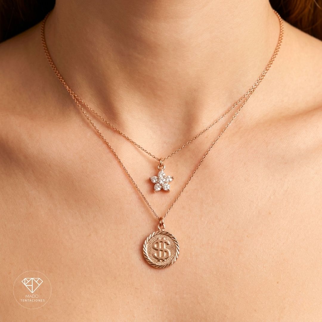 Collar Doble Moneda Dólar