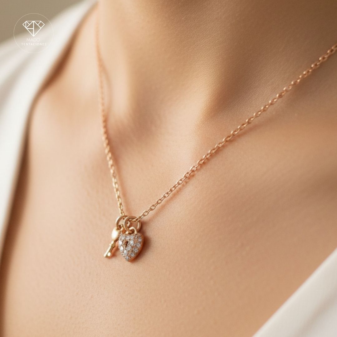 Collar Llave Y Candado