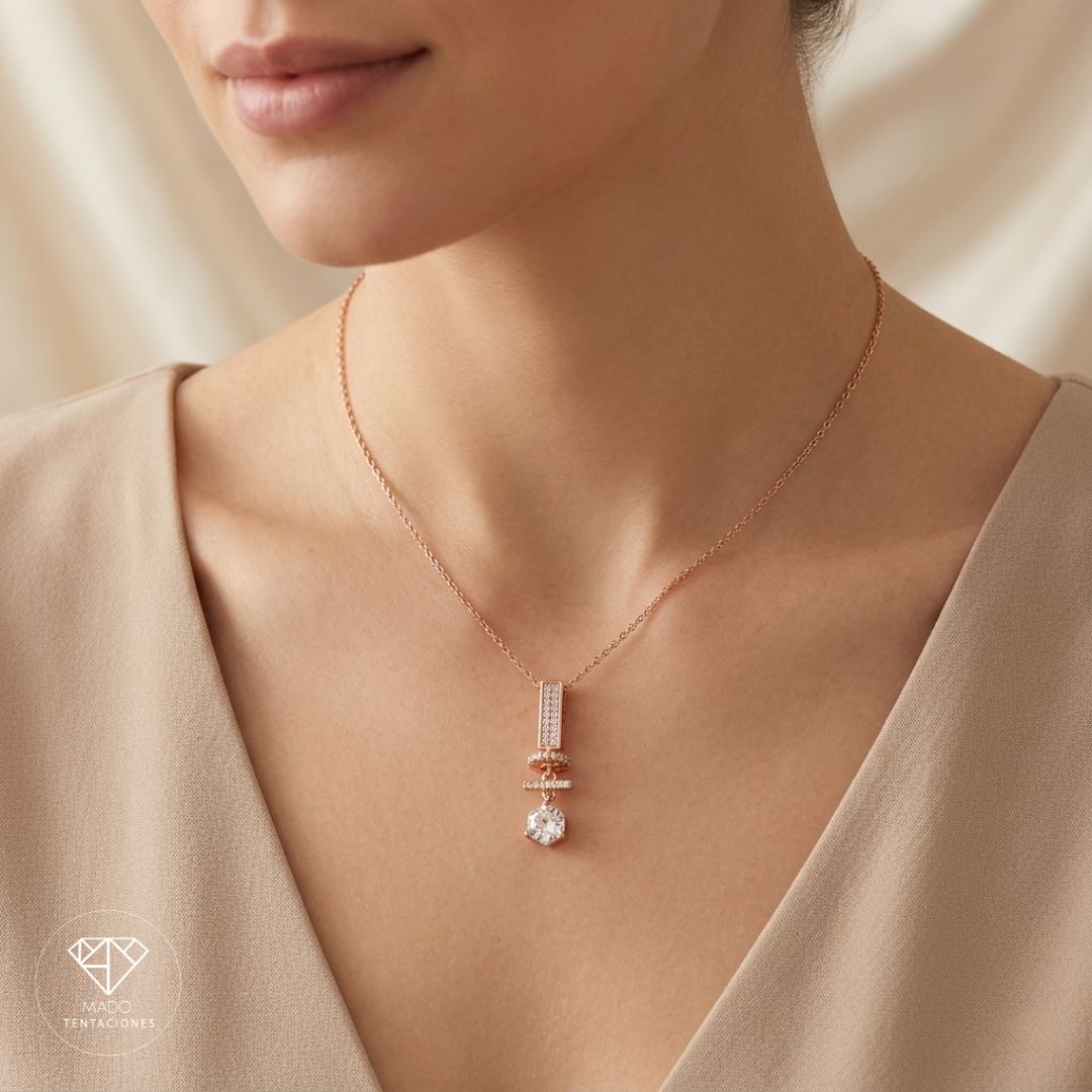 Collar Colgante Gema Brillante