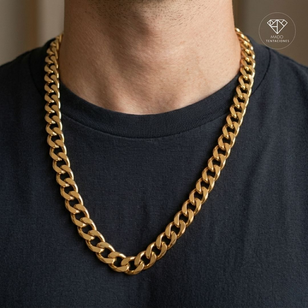 Collar Cadena Grumet Dorada