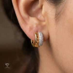 Huggie Bicolor Pavé
