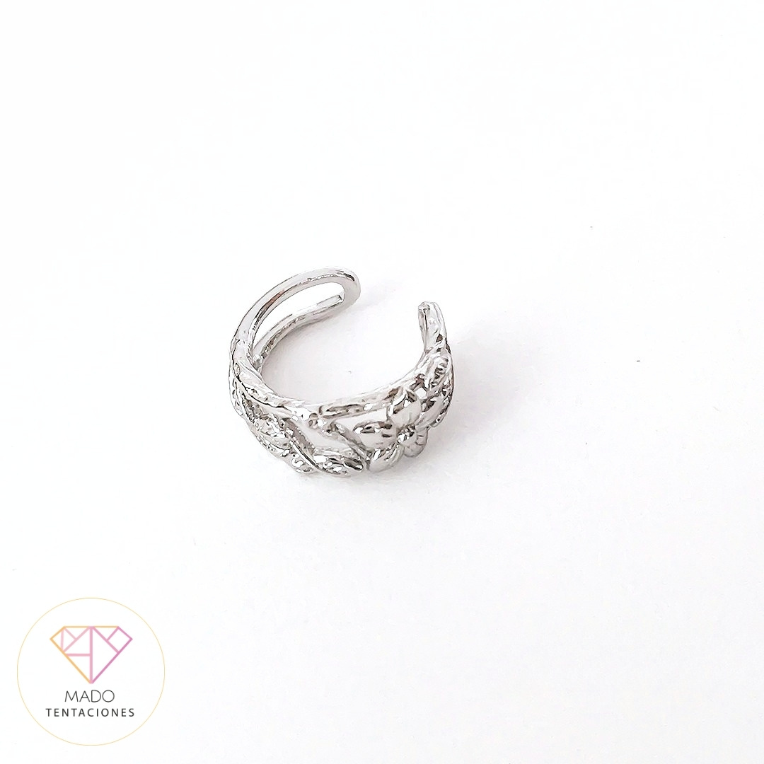 Ear Cuff Flores Caladas
