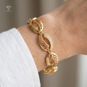 Pulsera Eslabones Ovalos Calados