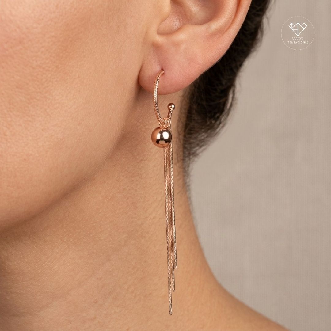 Aretes Arracada Cadena Esfera