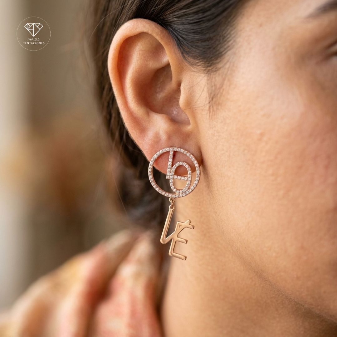 Aretes Largos Love