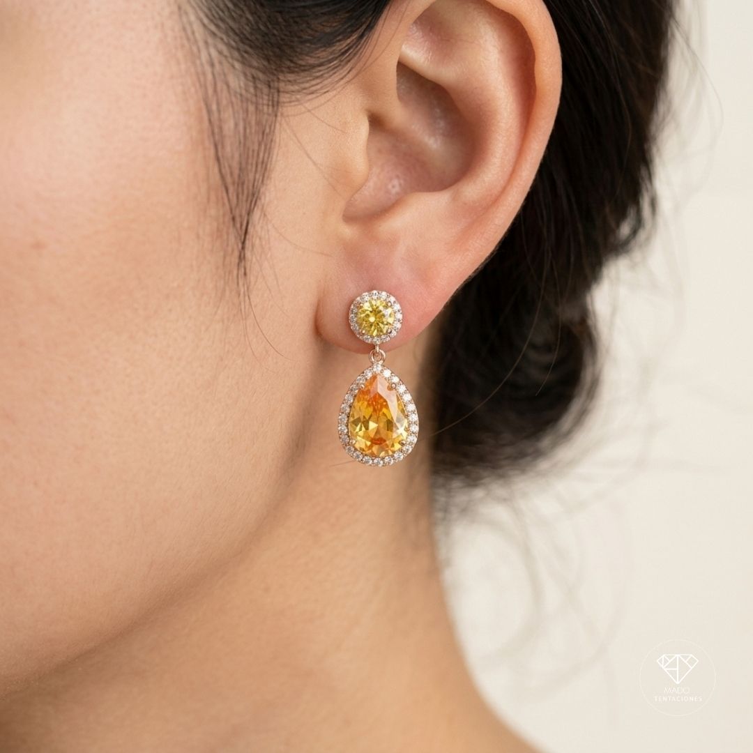 Aretes Gota Ambar