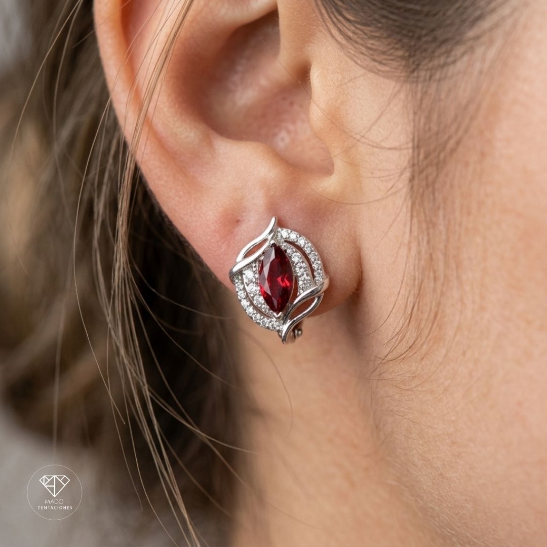 Aretes Sistema Rubí Marquesa